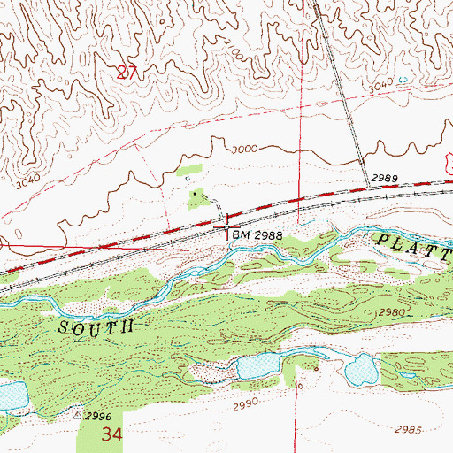 Topographic Map of Dexter (historical), NE