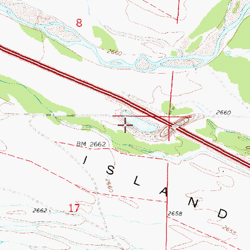 Topographic Map of West Brady State Wildlife Management Area, NE