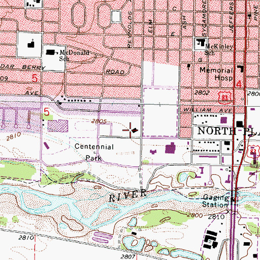 Topographic Map of Seventh Day Adventist Church, NE