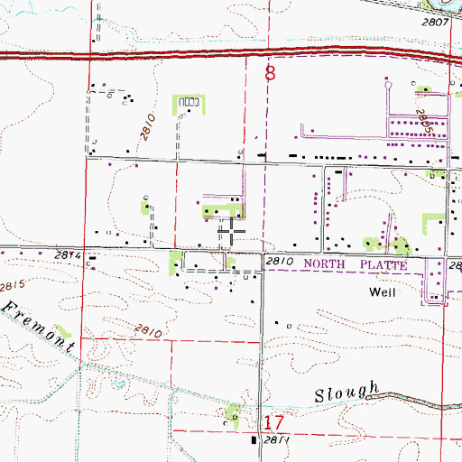 Topographic Map of Saint Elizabeth Ann Seton Parish, NE