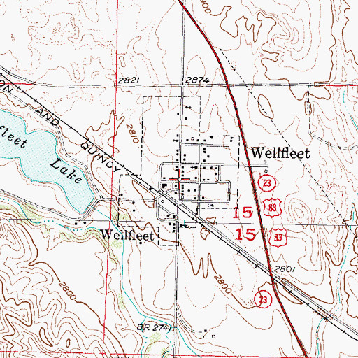 Topographic Map of Saint William Catholic Church, NE