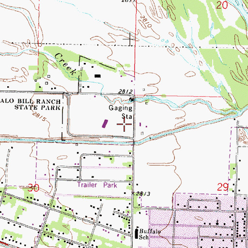 Topographic Map of Buffalo Bill Trail, NE