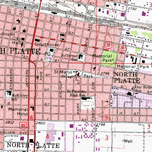 Topographic Map of Craft State Office Building, NE