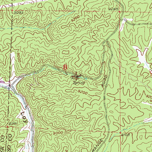 Topographic Map of Springdale Campground, CO