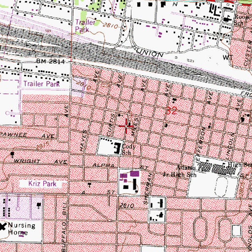 Topographic Map of Soul Harbor Church of God, NE