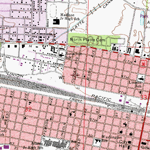 Topographic Map of West End Chapel, NE
