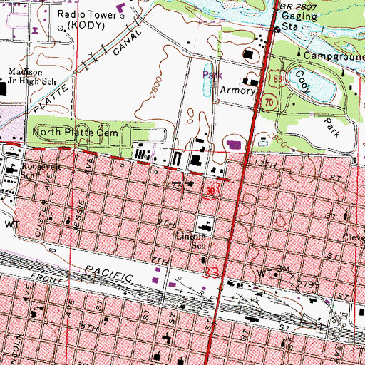 Topographic Map of Reorganized Church of Jesus Christ of Latter Day Saints, NE