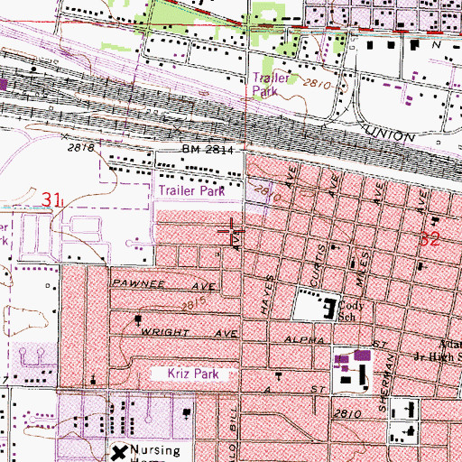Topographic Map of United Pentecostal Church, NE