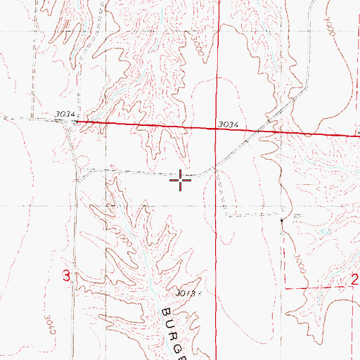 Topographic Map of Grand Duke Alexis Historical Marker, NE