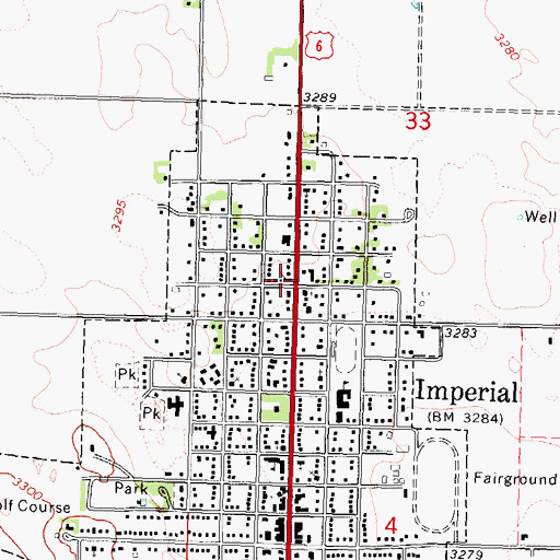 Topographic Map of Zion Lutheran Church, NE