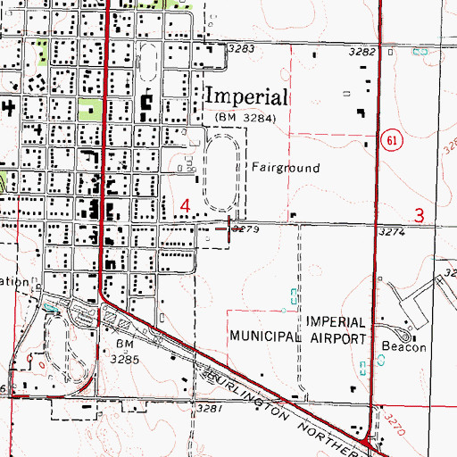 Topographic Map of First United Methodist Church, NE