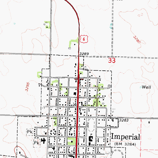 Topographic Map of Berean Fundamental Church, NE