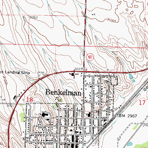 Topographic Map of Twin Forks Clinic Incorporated, NE