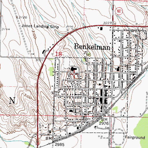 Topographic Map of Saint Josephs Catholic Church, NE