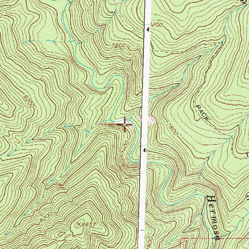 Topographic Map of Stony Gulch, CO