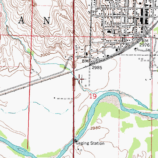 Topographic Map of Benkelman Golf Club, NE