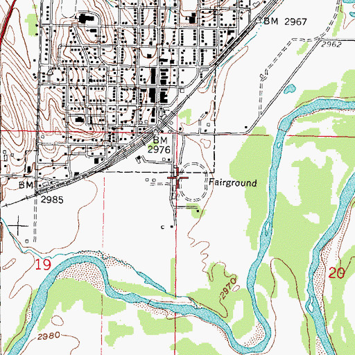 Topographic Map of Dundy County Fairgrounds, NE