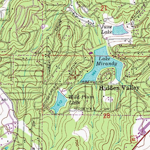 Topographic Map of Highland, AR