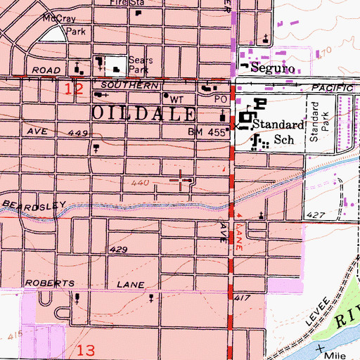 Topographic Map of Mounta Zion Baptist Church, CA