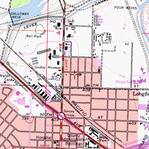 Topographic Map of Pentecostal Tabernacle, CA