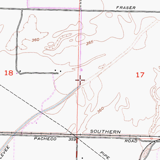 Topographic Map of Campus Park, CA