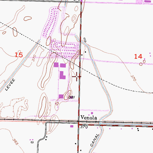 Topographic Map of Cornerstone Community Church, CA