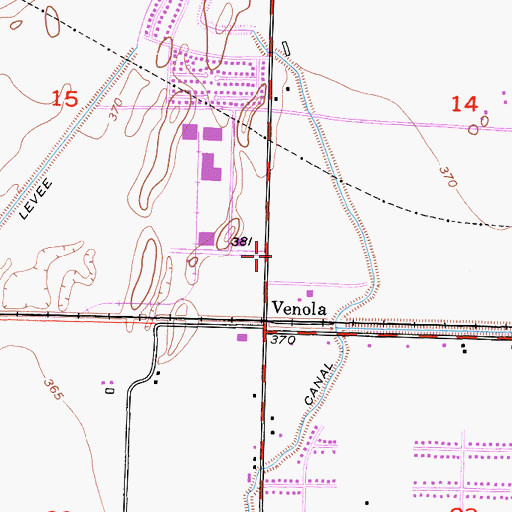 Topographic Map of Country Bible Church, CA