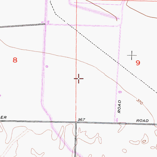 Topographic Map of Bakersfield Fire Department Station 9, CA