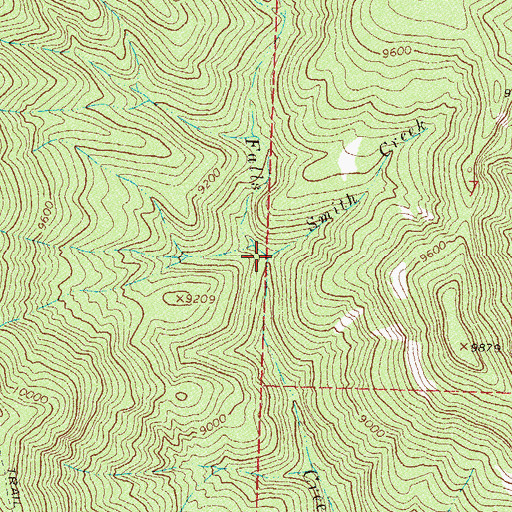 Topographic Map of Smith Creek, CO