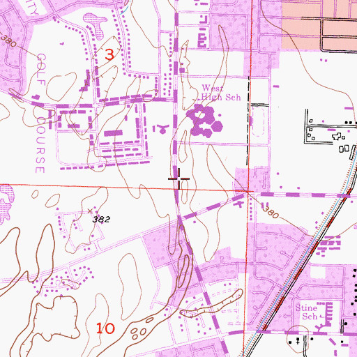 Topographic Map of Patriots Park, CA