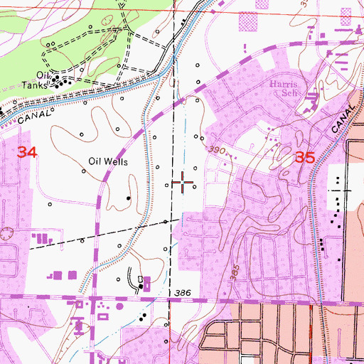Topographic Map of West Park, CA