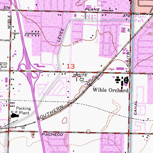 Topographic Map of Abundant Life Church, CA