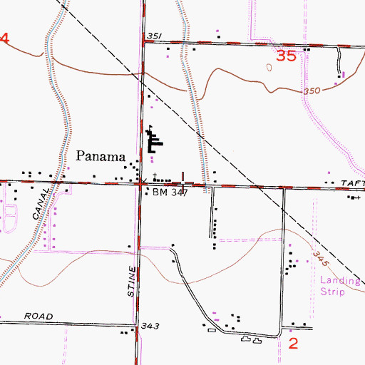 Topographic Map of Community Chapel Pentecostal Church of God, CA