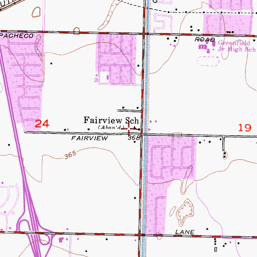 Topographic Map of Fellowship to Christ Church, CA