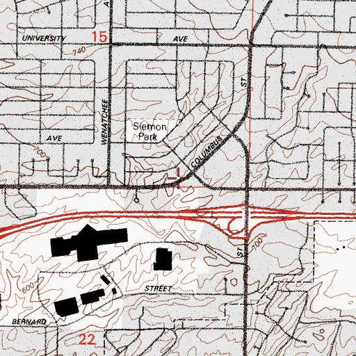 Topographic Map of Grace Reformed Church, CA