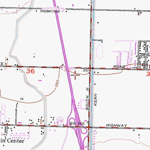 Topographic Map of Kern Delta Park, CA