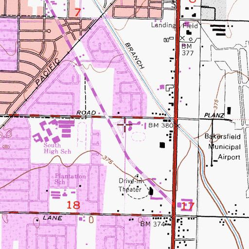 Topographic Map of Leo G Pauly Elementary School, CA