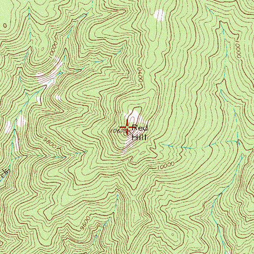Topographic Map of Red Hill, CO