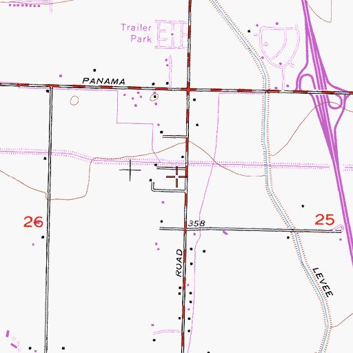 Topographic Map of New Life in Christ Church, CA