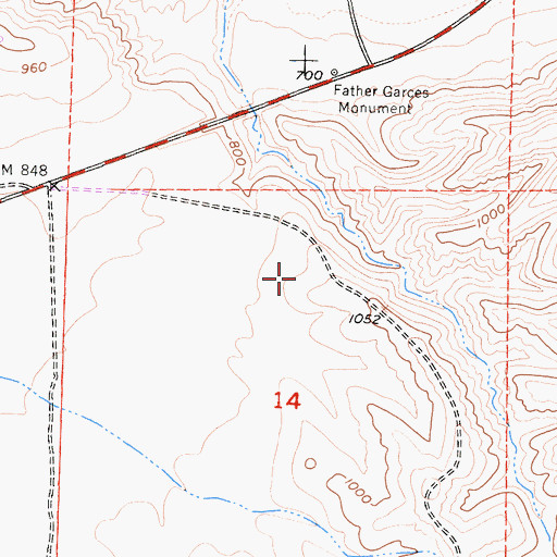 Topographic Map of Rio Bravo Ranch Golf and Tennis Club, CA