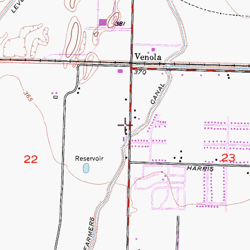 Topographic Map of Word of Life Fellowship Church, CA