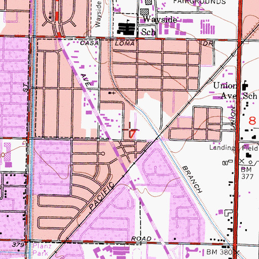 Topographic Map of Sikh Temple, CA
