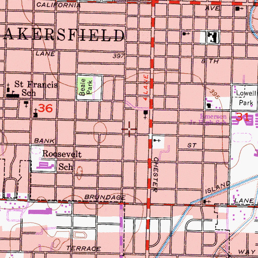 Topographic Map of Vessels of Honor Ministries, CA