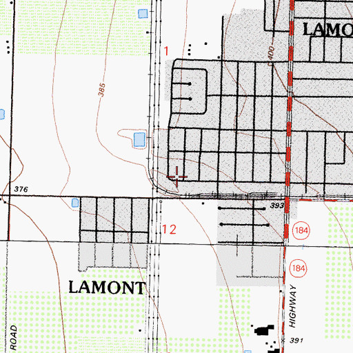 Topographic Map of Faith Pentecostal Holiness Church, CA