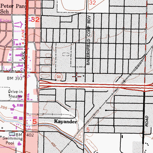 Topographic Map of Lighthouse Christian Ministries, CA