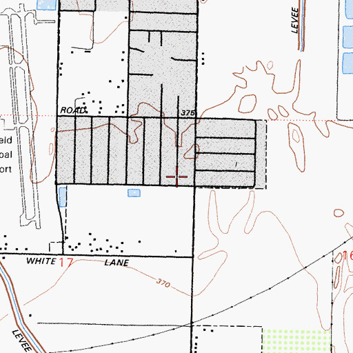Topographic Map of Pilgrim Rest Baptist Church, CA