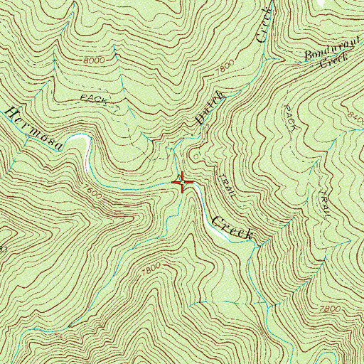 Topographic Map of Clear Creek, CO