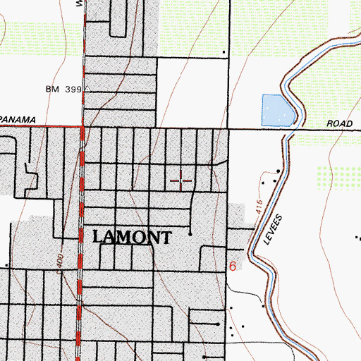 Topographic Map of Templo Sinai, CA