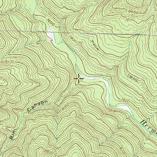 Topographic Map of Red Rim Canyon, CO