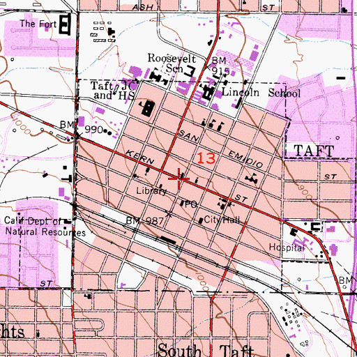 Topographic Map of Laborers of the Harvest Church, CA